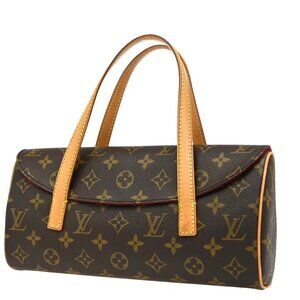 LOUIS VUITTON Sonatine Hand Bag Monogram Leather Brown France